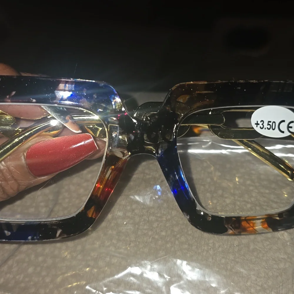 Colorful Square Reading Glasses*readers*+3.50 - Picture 5 of 5